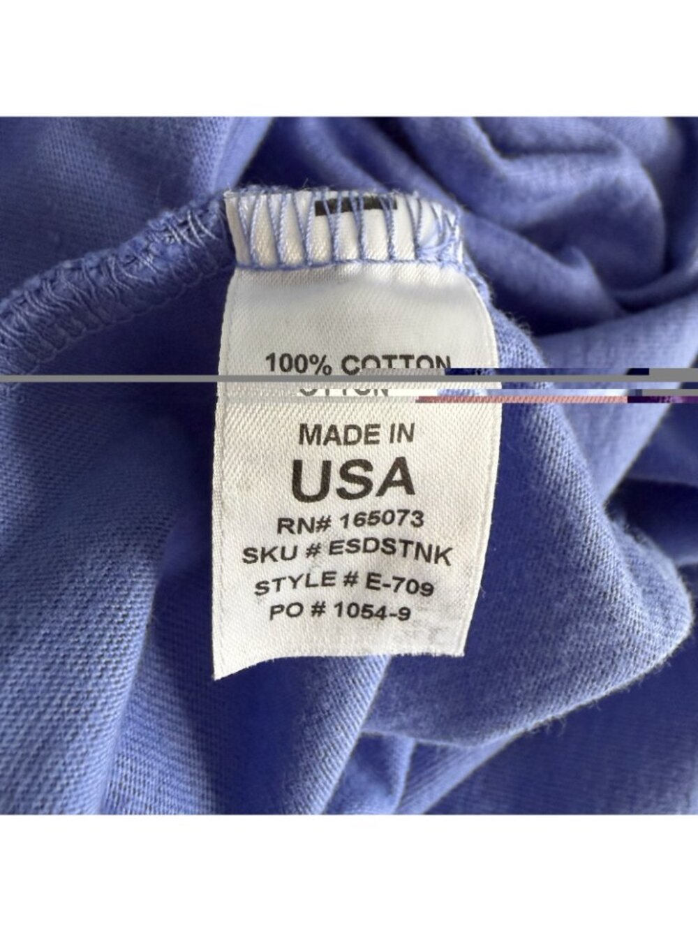 Fresh Produce A-line Shift Tank Dress Cotton Jersey Periwinkle Pockets - Picture 8 of 8